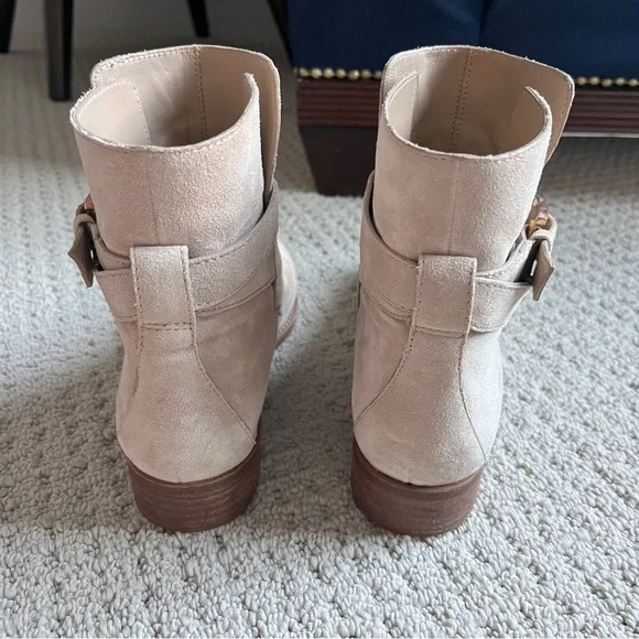 Tory Burch Tan Suede Leather Boots - Picture 4 of 8